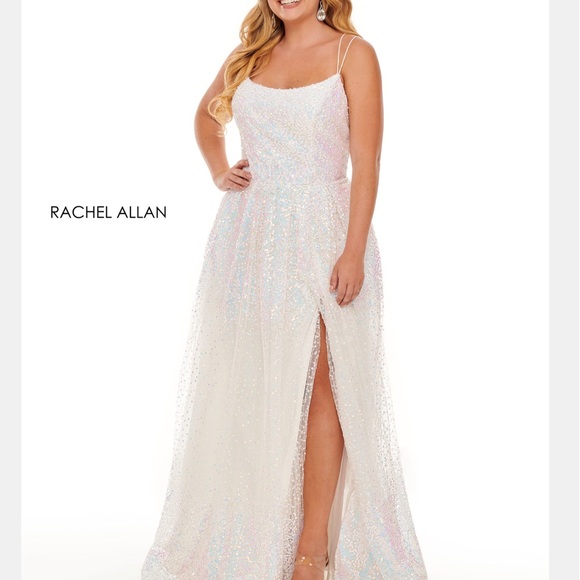 Rachel Allen white Iridescent Style # 70047W - Picture 1 of 4